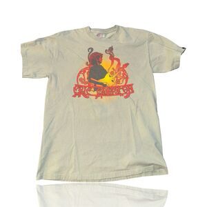 Eric Clapton 2006/07 World Tour T-Shirt Men's  Medium Green Graphic Print